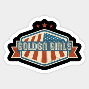 vintage - golden girls Sticker